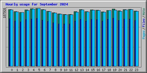 Hourly usage for September 2024